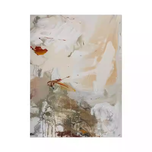 Ethereal Neutral Abstract Painting | Soft Cream, Beige & Olive Fluid Art on Canvas | Tranquil Organic Modern Decor - Custom Frame Options