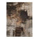 Distressed Earth Tone Abstract Painting | Heavy Gritty Texture & Dark Brown Palette | Industrial Expressionist Canvas - Custom Frame Options