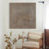 Wabi-Sabi Textured Wall Art | Beige Linear Ribbed Plaster Design | Modern 3D Relief Canvas | Custom Frame Options - Artallin