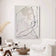 Calligraphic Abstract Line Art | Continuous Line Minimalist Sketch | Soft Neutral Texture Canvas | Custom Frame Options - Artallin