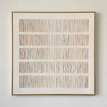 Pure White Vertical Texture Art | Minimalist 3D Relief Canvas | Wabi-Sabi Inspired Japandi Decor - Custom Frame Options