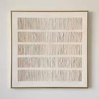 Pure White Vertical Texture Art