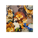 Storybook Menagerie — Whimsical Animal Crowd Art