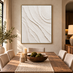 Pale Tide — Sculptural Textured Wall Art