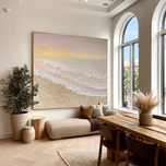Kinetic Shore 02 — Sculptural Textured Coastal Wall Art