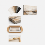 Kinetic Shore 02 — Sculptural Textured Coastal Wall Art