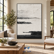 Monochrome Relief 02 — Sculptural Geometric Wall Art