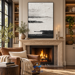 Monochrome Relief 02 — Sculptural Geometric Wall Art