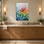 Petal Current — Floral Abstract Painting | AA-9263