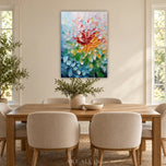 Petal Current — Floral Abstract Painting | AA-9263