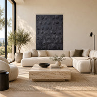 Basalt Relief — Textured Wabi-Sabi Wall Art | AA-9269