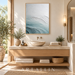 Tidal Layers — Sculptural Ocean Texture Wall Art | AA-9273