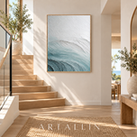 Tidal Layers — Sculptural Ocean Texture Wall Art | AA-9273