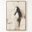 Monochrome Gallop — Contemporary Equestrian Wall Art