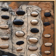 Mineral Path — Sculptural Wabi-Sabi Wall Art
