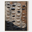 Mineral Path — Sculptural Wabi-Sabi Wall Art