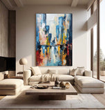 Chalk Nocturne — Color Abstract Wall Art