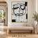Misted Shore — Black and White Abstract Wall Art