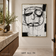 Misted Shore — Black and White Abstract Wall Art