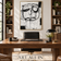 Misted Shore — Black and White Abstract Wall Art