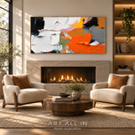 Veiled Surface — Color Abstract Wall Art