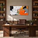 Veiled Surface — Color Abstract Wall Art