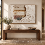 Concrete Orbit — Sculptural Textured Wall Art