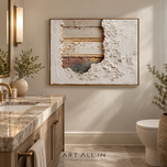 Concrete Orbit — Sculptural Textured Wall Art