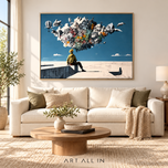 Floating Reverie — Surreal City Wall Art