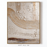 Lunar Study — Ivory Textured Wall Art