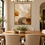 Amber Layers — Gold Textured Abstract Art