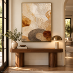 Amber Layers — Gold Textured Abstract Art