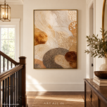 Amber Layers — Gold Textured Abstract Art