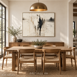 Nomad Movement — White Horse Wall Art