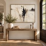 Nomad Movement — White Horse Wall Art