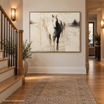 Nomad Movement — White Horse Wall Art