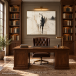 Nomad Movement — White Horse Wall Art