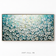 Teal Blossom — White Floral Textured Wall Art