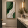 Elemental Form 04 — Green and Ivory Textured Wall Art