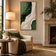 Elemental Form 04 — Green and Ivory Textured Wall Art
