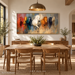 Mica Light 02 — Seven Horses Equestrian Wall Art