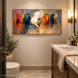 Mica Light 02 — Seven Horses Equestrian Wall Art