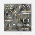 Charcoal Glyphs — AA-9032