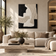 Quiet Ink & Linen — Wabi-Sabi Textured Abstract Wall Art