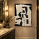 Monochrome Relief — Black & Ivory Sculptural Abstract Art