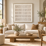Ivory Rhythm — Vertical Wabi-Sabi Textured Wall Art