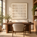 Ivory Rhythm — Vertical Wabi-Sabi Textured Wall Art