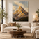 Golden Peak — Golden Light Mountain Oil Painting