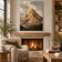 Golden Peak — Golden Light Mountain Oil Painting