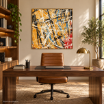 Coral Aura Textured Abstract Painting — ART ALL IN AA-9008